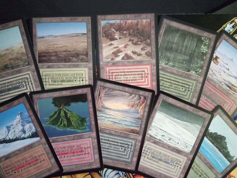 Dual Lands Originale - Set Di 10 Art/Playtest Personalizzati - Foto 4