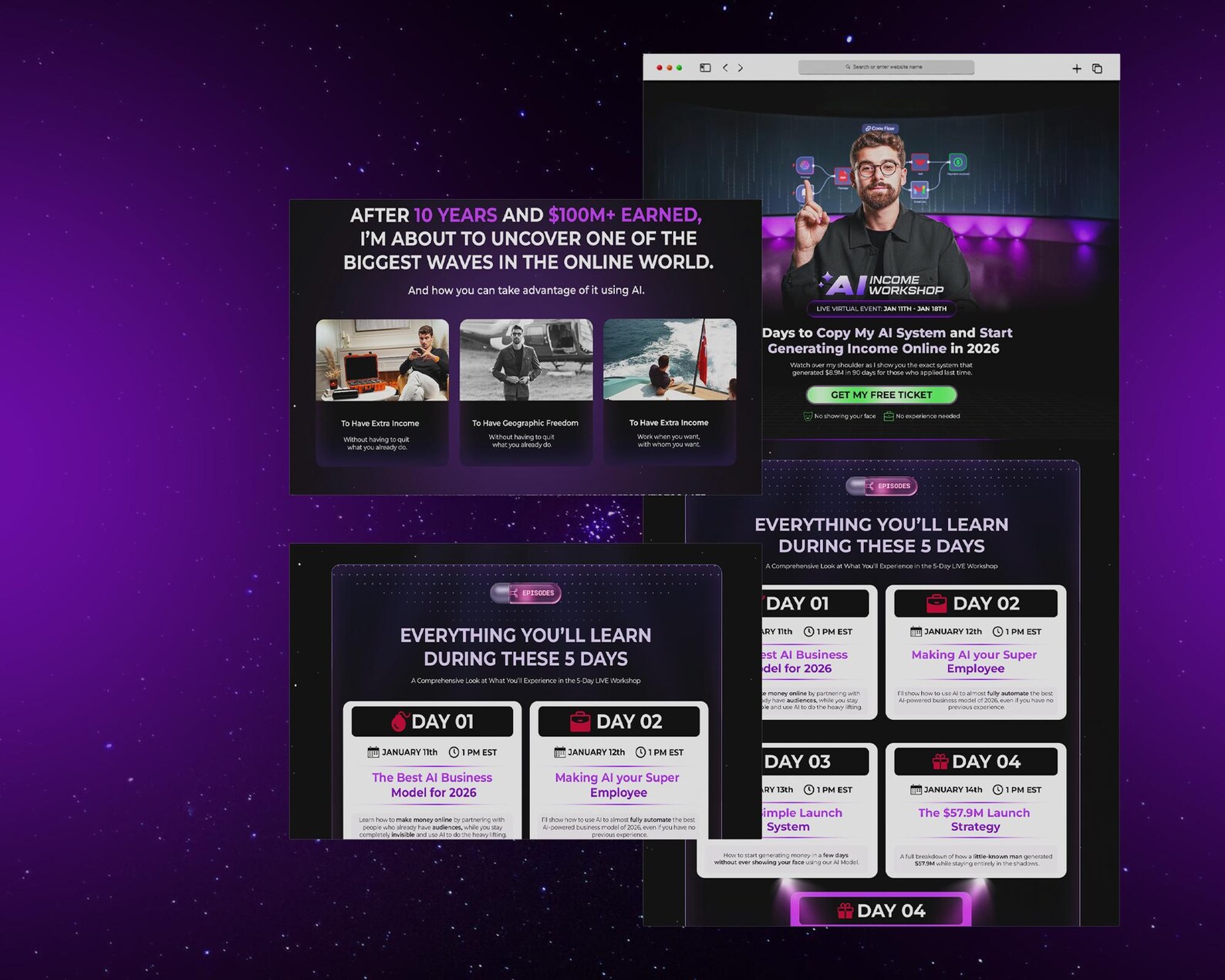 Course Selling Funnel Website Template for Systami.io | High-converting ...