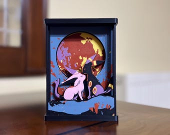 Umbreon And Espeon Themed Portrait