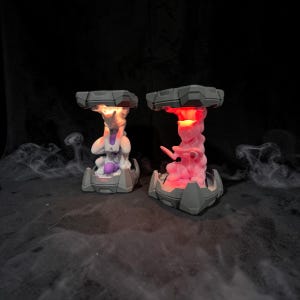 Mew & Mewtwo Led Lights + optional PSA Slab Holder — 3D-Printed Collector Set