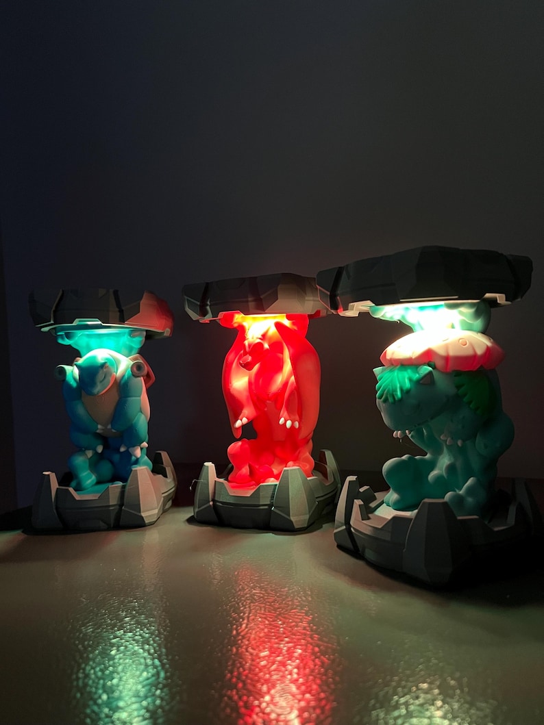 Charizard-Blastoise-Venusaur Clone Led Litght and PSA Holder — 3D-Printed Custom image 4