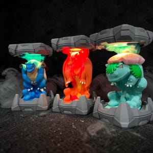 Charizard-Blastoise-Venusaur Clone Led Litght and PSA Holder — 3D-Printed Custom