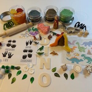 Play Dough Dino Kit, Play Dough Kit, Sensory Play Kit, Sensory Kit, Preschool, Kindergarten, Kids Gift