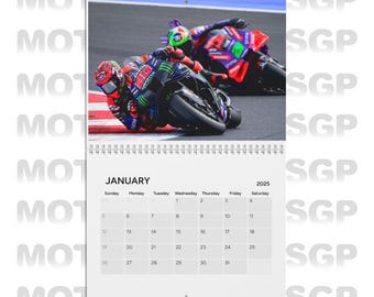 MotoGP Calendar 2025 Graphic Racing Gift, Best Race Moments, MotoGp Lineup 2025, Marc Marquez, Pecco Bagnaia, Fabio Quartararo, Pedro Acosta