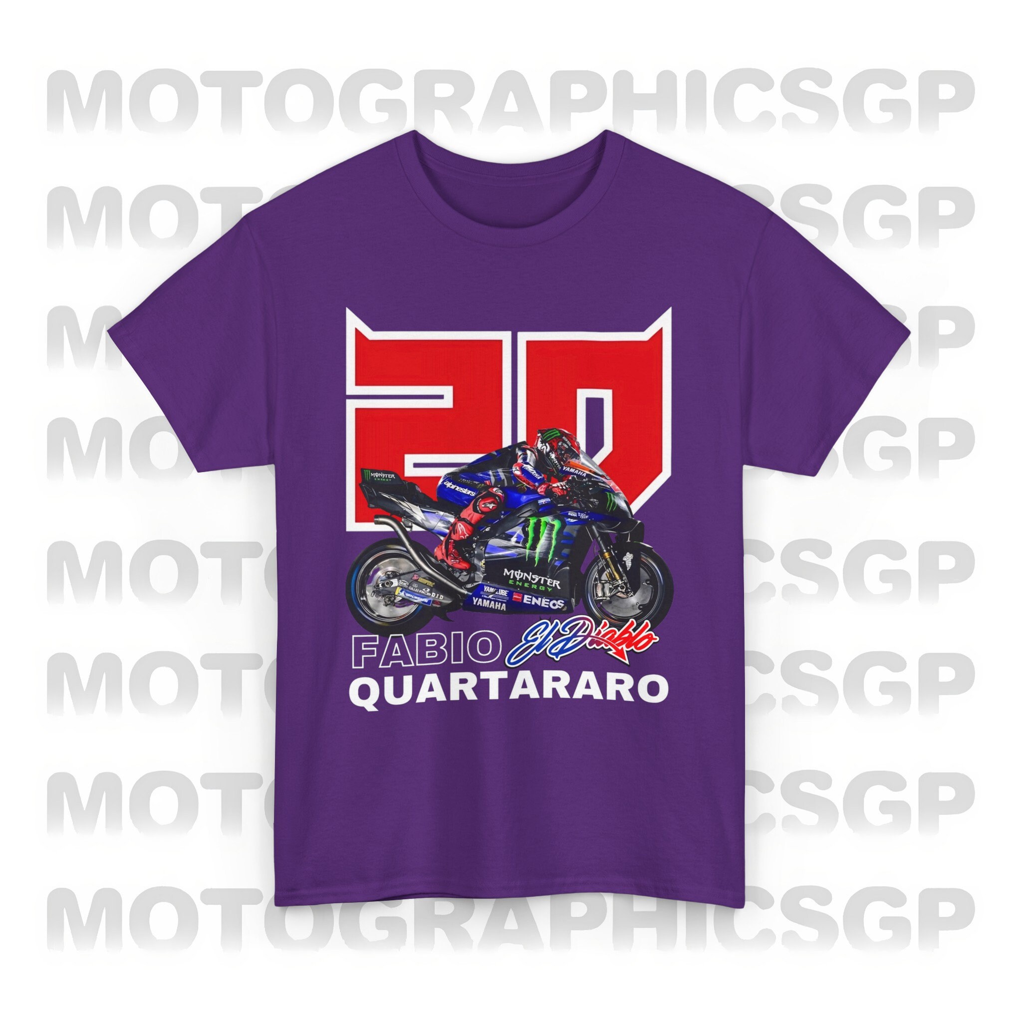 Motogp Fabio Quartararo 20 Shirt Graphic Quartararo Yamaha Merchandise ...