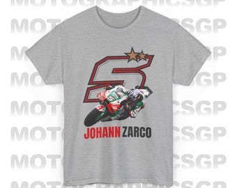 Chemise MotoGP Johann Zarco 2026, t-shirt course et équipement de fan de l'équipe officielle LCR Honda, t-shirt en coton premium Zarco 5, cadeau pour motards