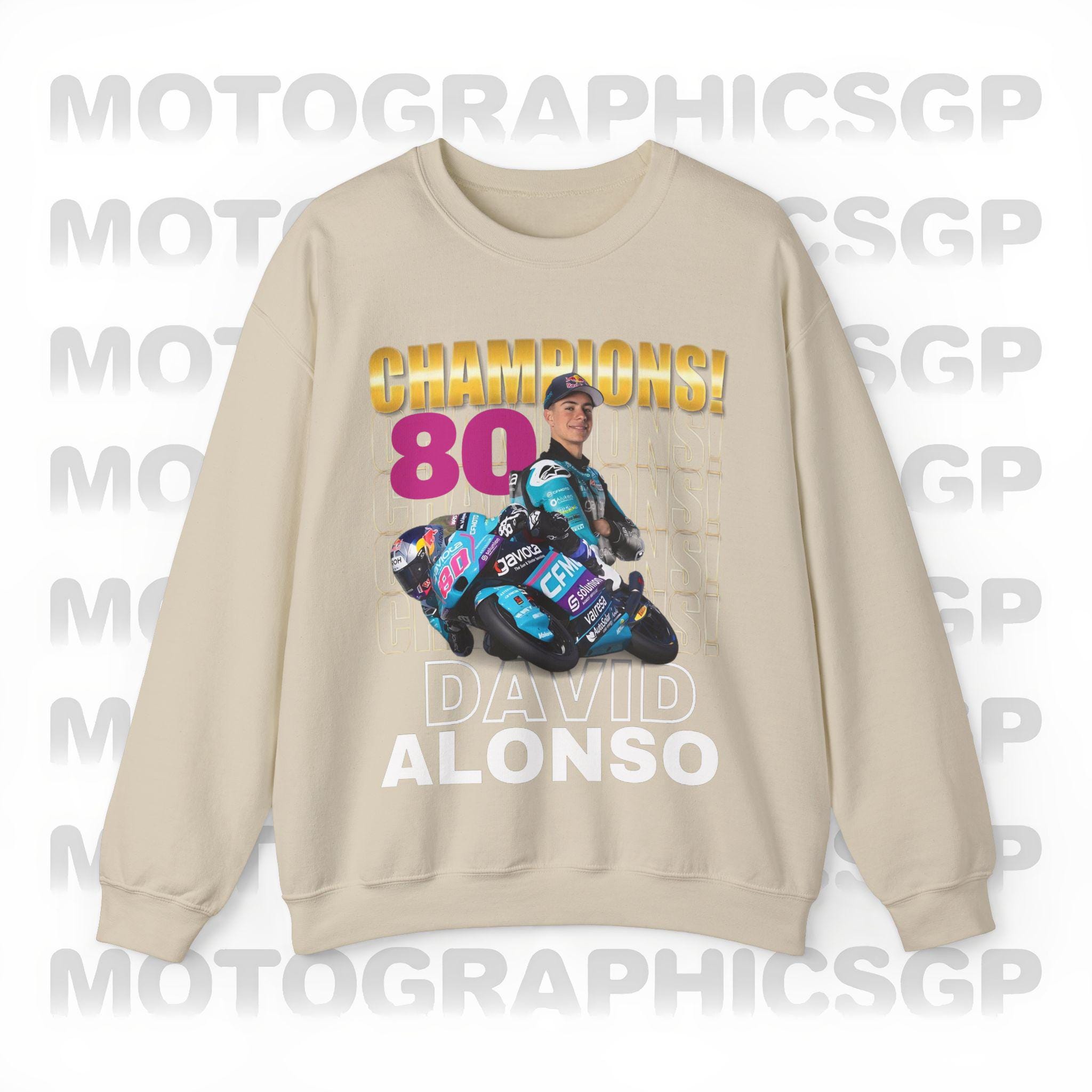 Motogp David Alonso 80 Sweatshirt, Champion Road Racing Motorcycle 