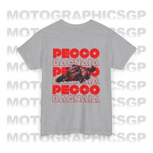 MotoGP Tee, Bagnaia Pecco 63 Shirt Racing Graphic, Word Champion 2024 Race Road Racing Clothing Merchandise Gift, Race Clothing Ducati Merch