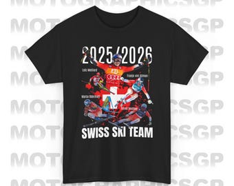 Swiss Ski Team Shirt, Marco Odermatt Fanclub, Franjo von Allmen FIS Champion, Skier Downhill Shirt, Racing Ski Worldcup Merch Meillard Tee