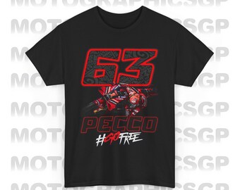 MotoGP Pecco Bagnaia Wordchampion 2024 Shirt Merchandise Bagnaia Francesco 63 Champion, Bagnaia MotoGP Road Racing Biker Motorcycle Tee Gift