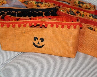 HALLOWEEN Not Your Usuual Wine Bag ORANGE Made and ready to ship FREE shipping