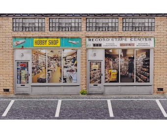 1/64 Scale Diecast Diorama Display Paper Pop Up Photo Prop Display For Diecast Vehicles Handmade