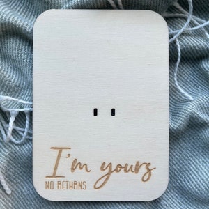 Wenskaart “I’m yours”