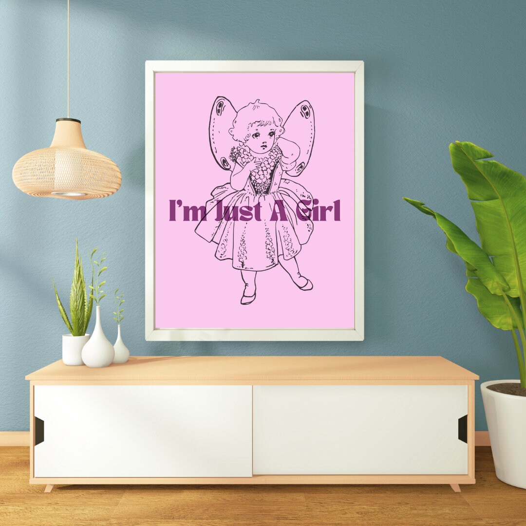 Girly Pop Wall Art: Fun & Cool Digital Artworks for Trendsetters - Etsy