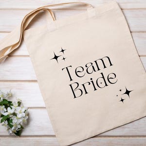 Team Bride Cotton Canvas Tote Bag