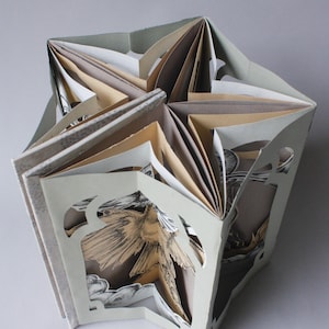 Carousel Pop-Up Book &quot;Little Chapels&quot; one of a kind original artwork inspired by homesickness and adventures abroad