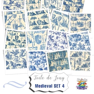 Chinoiserie Toile de Jouy Digital Art Download PNG Seamless Pattern Nursery Background Fabrics POD Clipart for papers Instant Download PNG