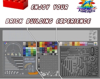 AFOL Building Mat, Large Brick Builder Desk Mat & Play Surface - No More Lost Pieces, Master Builder Gift, Personalized Option
