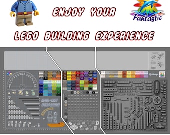 AFOL Baumatte - Großes Lego Kompatibles Mauspad, Schreibtisch Dekor, anpassbare Option