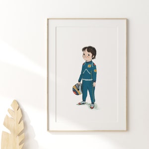 Race car driver, nursery decor boy, racing wall art poster, car racing poster, nursery wall art boy, boy room decor, kids room decor