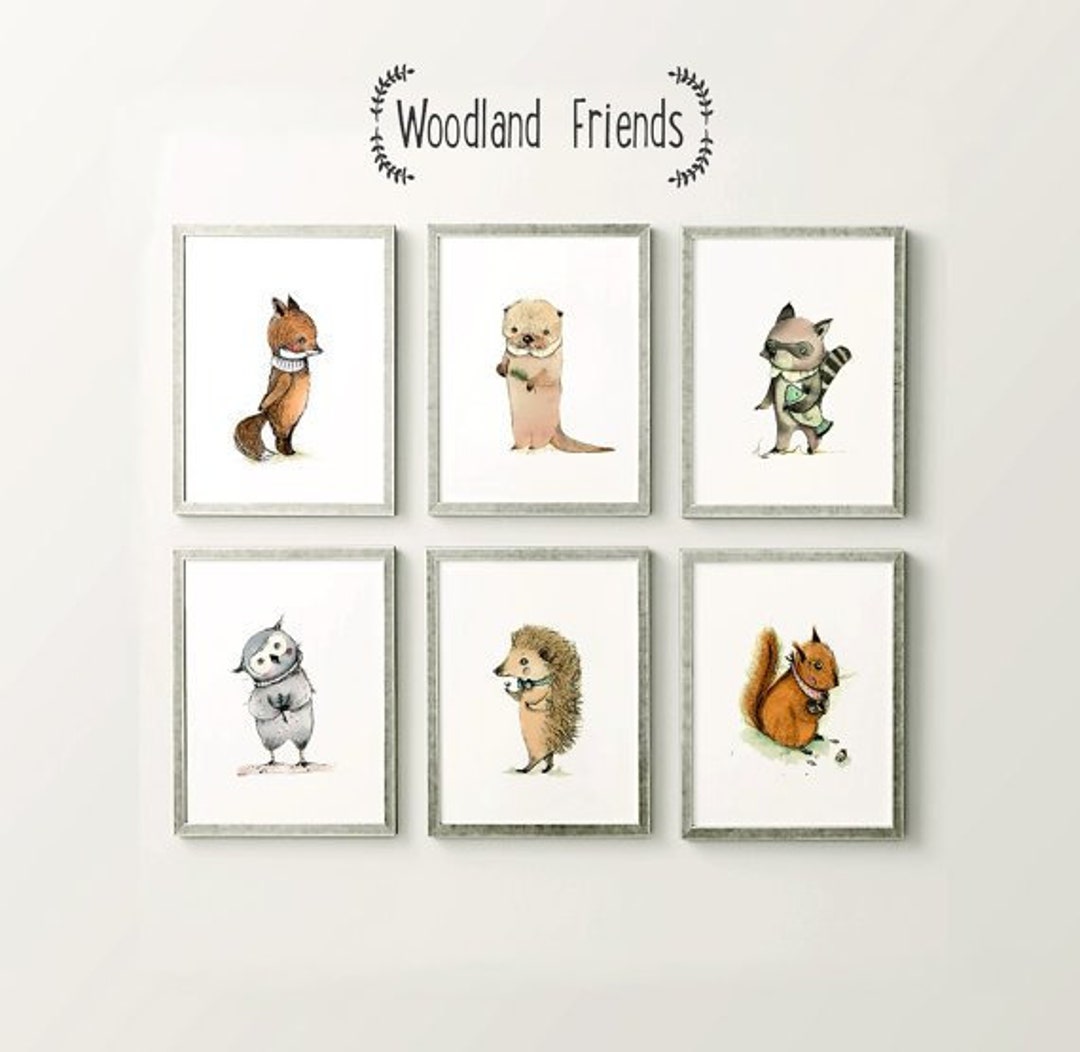 Woodland Nursery Set, Woodland Nursery Decor, Nursery Decor Boy