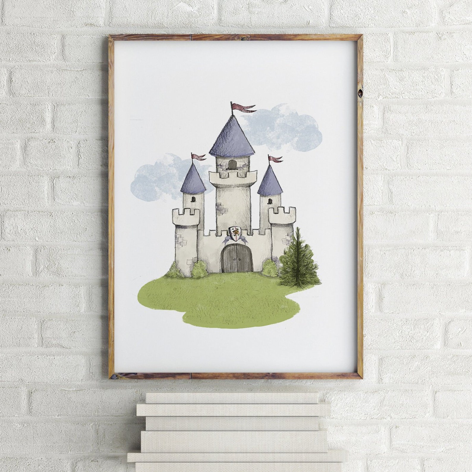 Castle Nursery Castle Wall Art Nursery Wall Art Boy Nursery Etsy