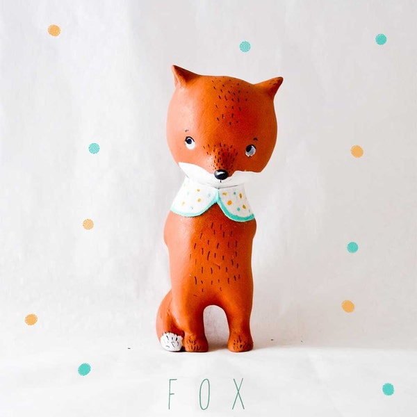 Custom Fox Figurine Doll animal, ABC animals by Paola Zakimi
