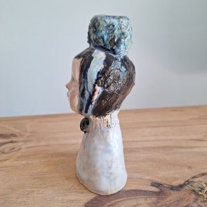 ceramic sculpture, homedecor, one of a kind, Original sculpture, Female bust, woman Figurine, Ceramic figure, birthday gifts, Unique Gifts image 4