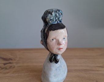 ceramic sculpture, homedecor, one of a kind, Original sculpture, Female bust, woman Figurine, Ceramic figure, Handmade Gifts, gift idea
