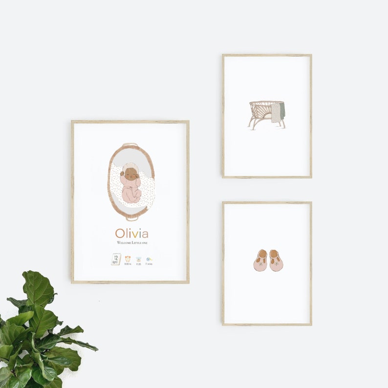 Neues Baby Jungen Geschenk, neues Baby Geschenk personalisiert, neues Baby Druck, Taufgeschenk, Geburt Details Druck, Geburt Stats, personalisiertes Baby Geschenk Bild 2