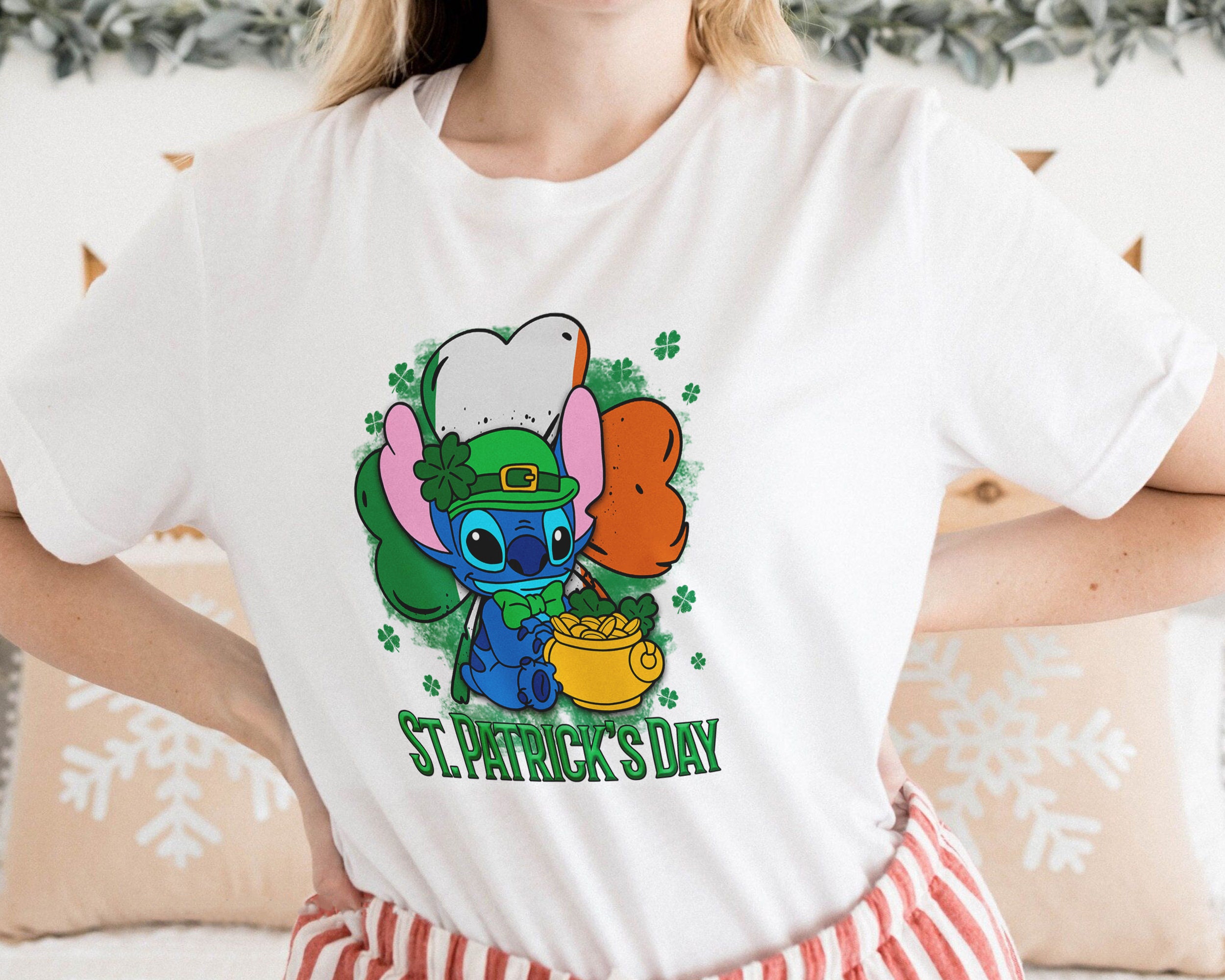 Discover Stitch St. Patrick's Day T-shirt, Happy St Pattys Day