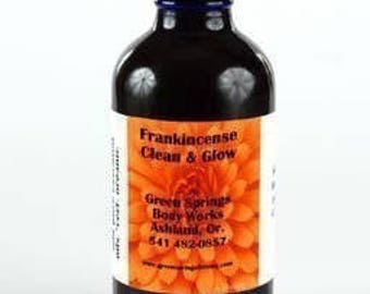 4 oz Frankincense Clean  Glow Facial Cleanser-Organic-Vegan