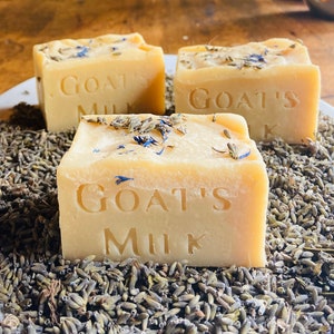 Organic Luscious Lavender Cold Process Goat Milk Soap image 2