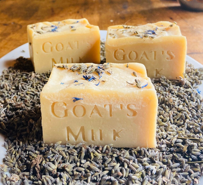 Organic Luscious Lavender Cold Process Goat Milk Soap image 2