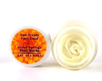 Non-Scents Face Food, Fragrance Free, Organic Moisturizer, Organic Skincare, Unscented