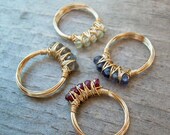 Items similar to Wire Wrapped Swarovski Crystal Sterling ...