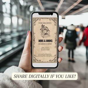 This image also shows that you can share you invitation digitally if preferred.