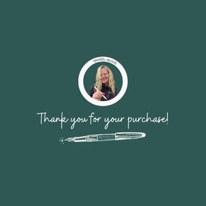 This is a thank you message from the owner of Sparklysketch, Emily.