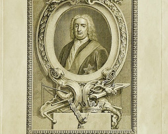 Robert Earl of Orford portrait, 1775 J. Collyer Sculp.