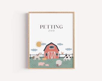 Editable Barnyard Birthday Sign: Farm Animal Party Decor (Instant Download)
