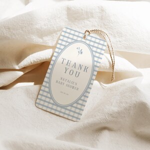Blauwe gingang babyshoweruitnodiging | Bewerkbare digitale sjabloon | Afdrukbare uitnodiging babyjongen afbeelding 10
