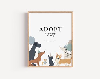 Editable Dog Birthday Pawty Sign: Custom Puppy Party Decor (Instant Download)