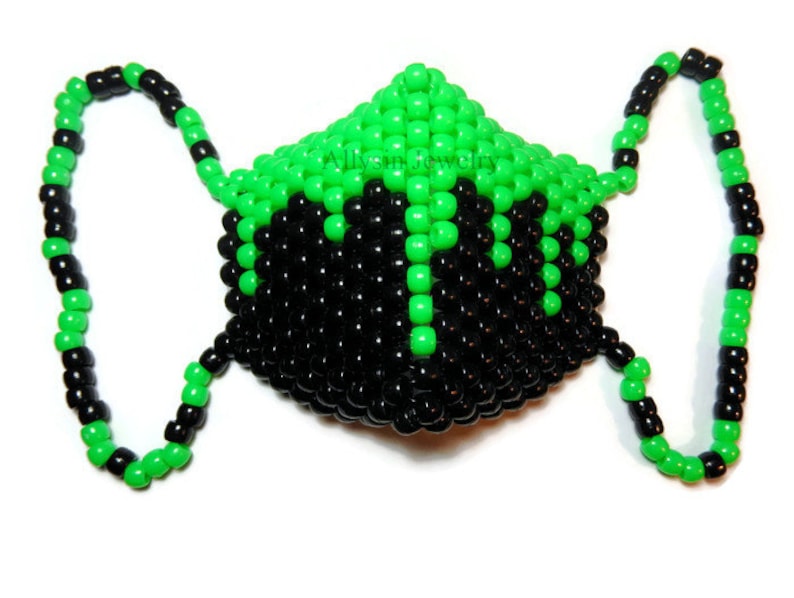 Dripping Slime Kandi Mask, Neon Green Rave Mask - Etsy