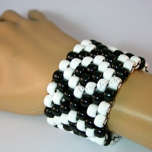 Black White X Kandi Cuff Kandy Bracelet Raver Plur Diamond - Etsy