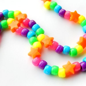 Bubbelstav Kandi Halsband, Regnbågsblåsare, Rave Plur bild 4
