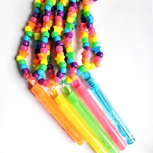 Bubbelstav Kandi Halsband, Regnbågsblåsare, Rave Plur bild 5