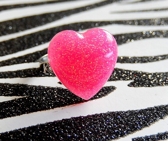 Resin 2024 heart ring