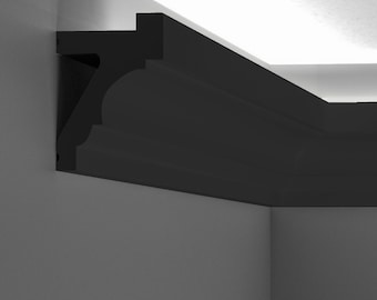 Modern Colored Crown Molding: Polymer Skirting Board, Any RAL Color