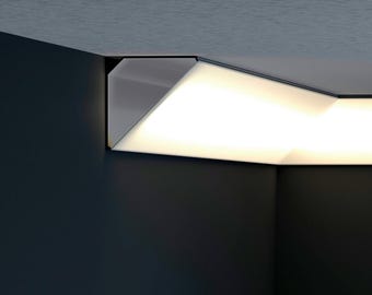 Aluminum LED Wall Molding: Modern Accent Lighting, Custom Cornice Trim