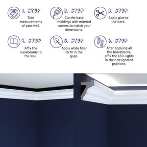 Brighten your bedroom, living room, or corridor with our LED Light Crown Moulding. This wall molding features built-in LED lights for a warm, inviting glow. Perfect for creating stylish custom cornices and accent trims.